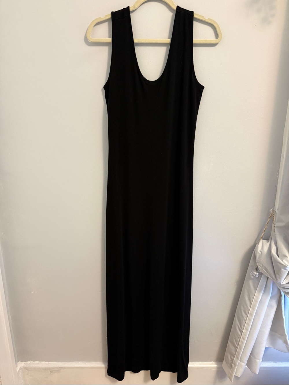 Mario Serrani Black Scoop-Neck Maxi Dress